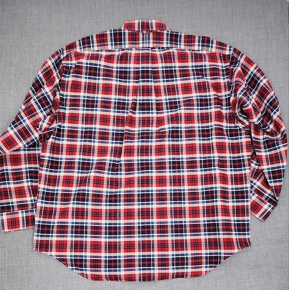 Vintage Ralph Lauren Big Shirt Plaid 100% Cotton Button Down Pocket Shirt. XL - Picture 6 of 9